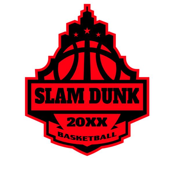 SLAM DUNK Basketball Logo Template Thumbnail
