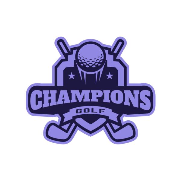 Champions Golf logo template Thumbnail