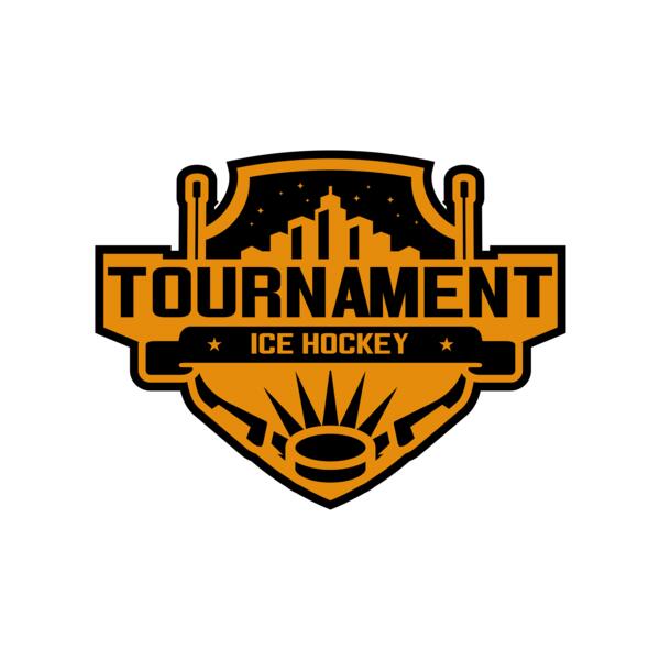 Tournament Ice Hockey logo template 02 Thumbnail
