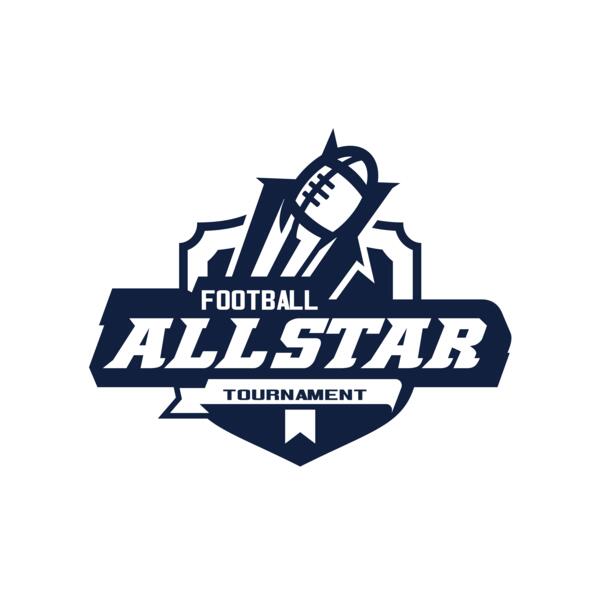 Allstar Tournament Football logo template Thumbnail