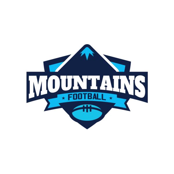 Mountains Football logo template Thumbnail