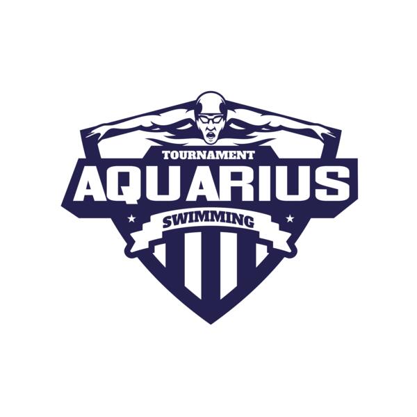 Aquarius Swimming Tournament logo template Thumbnail