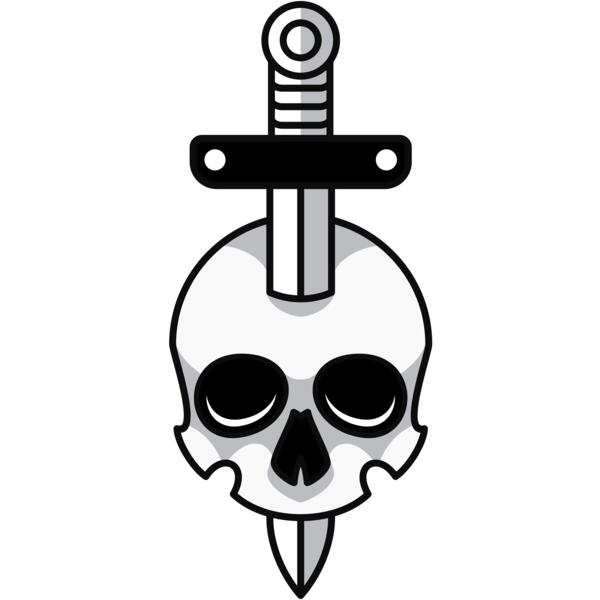 Elements Skull logo template 07 Thumbnail